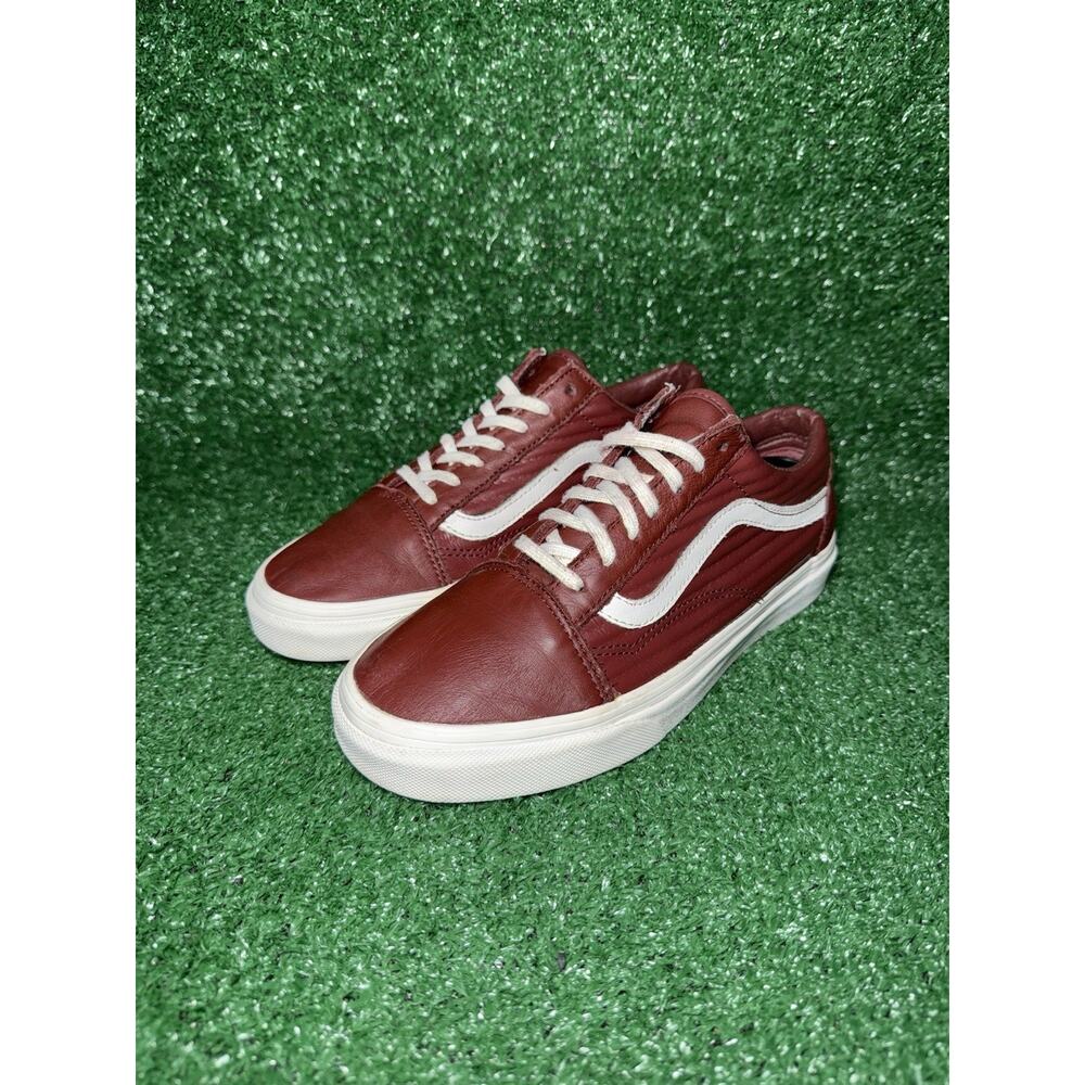 VANS Women's‎ Old Skool Purple Embossed Leather Skate Shoes Sneakers Size 7.5 - Picture 3 of 9